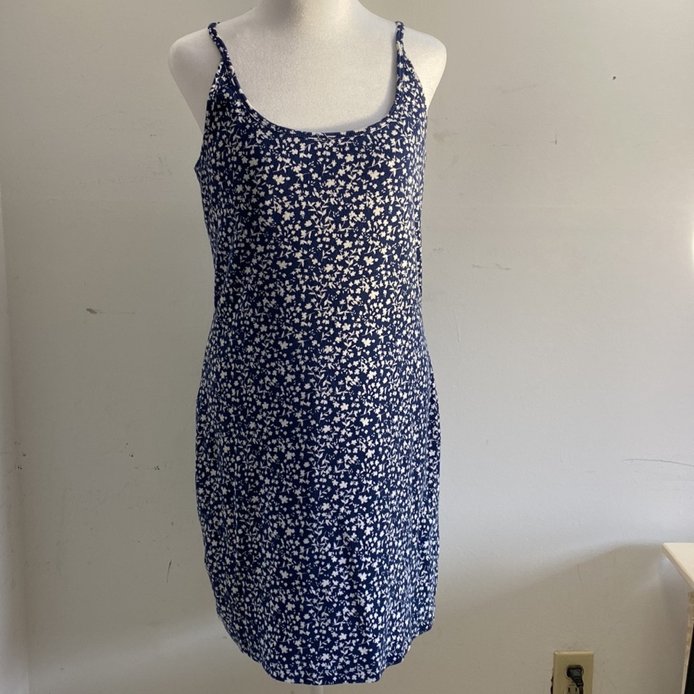 OLD NAVY | Spaghetti Strap Ribbed Knit Floral Dress